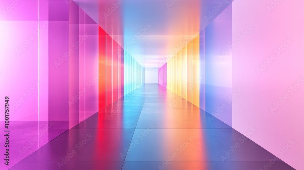 Abstract Colorful Hallway Abstract Colorful Hallway