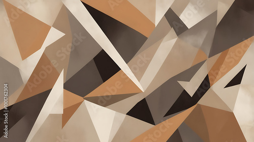 Cubist Geometric Abstract Background