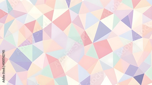 Wallpaper Mural Soft Geometric Pattern in Pastel Colors Torontodigital.ca