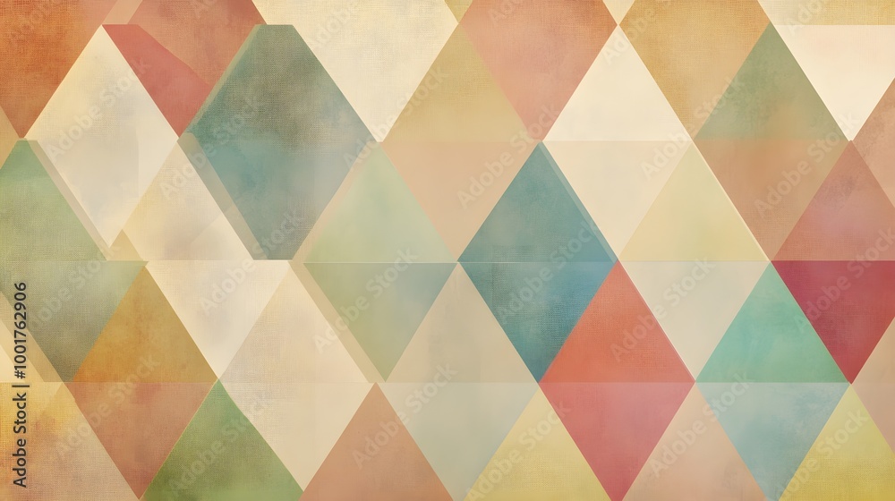 Abstract Collection of Triangular Shapes in Soft Colors Abstract Collection of Triangular Shapes in Soft Colors