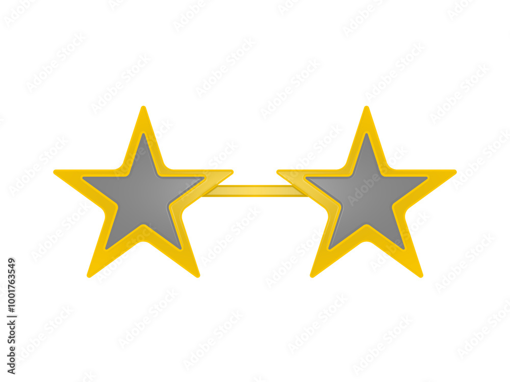 Obraz premium Star-shaped glasses