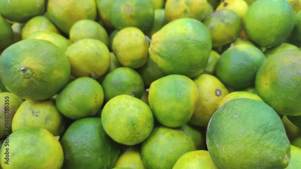 New Season Fresh Tangerines Mandarin Heaps on Market Counter Footage. New Season Fresh Tangerines Mandarin Heaps on Market Counter Footage.