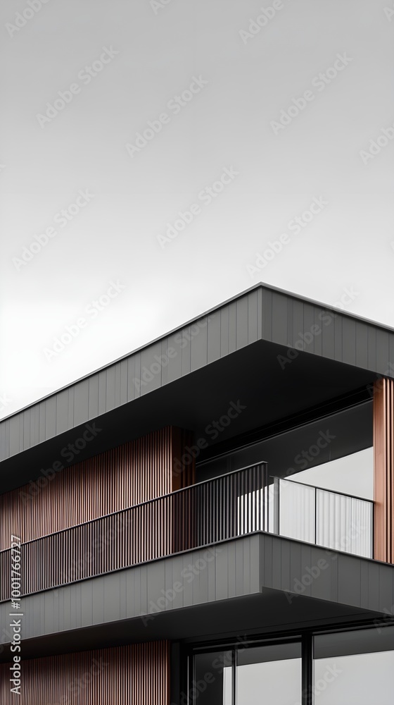 Modern Minimalist House with Sleek Facade Modern Minimalist House with Sleek Facade