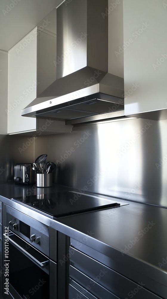 Minimalist Kitchen Design with Stainless Steel Appliances Minimalist Kitchen Design with Stainless Steel Appliances
