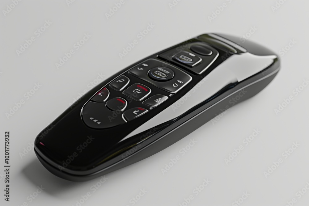 Black Wireless Remote Control for Modern Devices Black Wireless Remote Control for Modern Devices