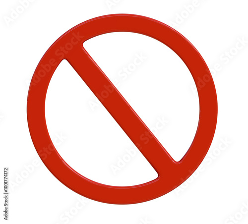 Not allowed sign on png transparent background.