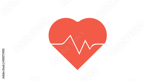 heart and heartbeat symbol