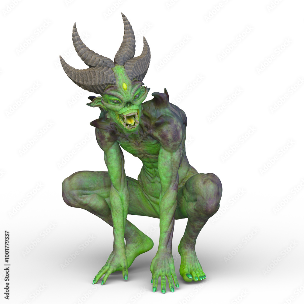 Obraz premium モンスター 3DCGレンダリング