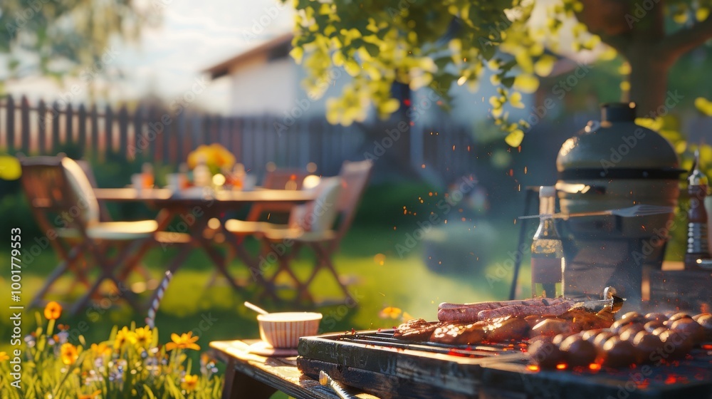 Grilling up some summer favorites for a backyard gathering. Grilling up some summer favorites for a backyard gathering.