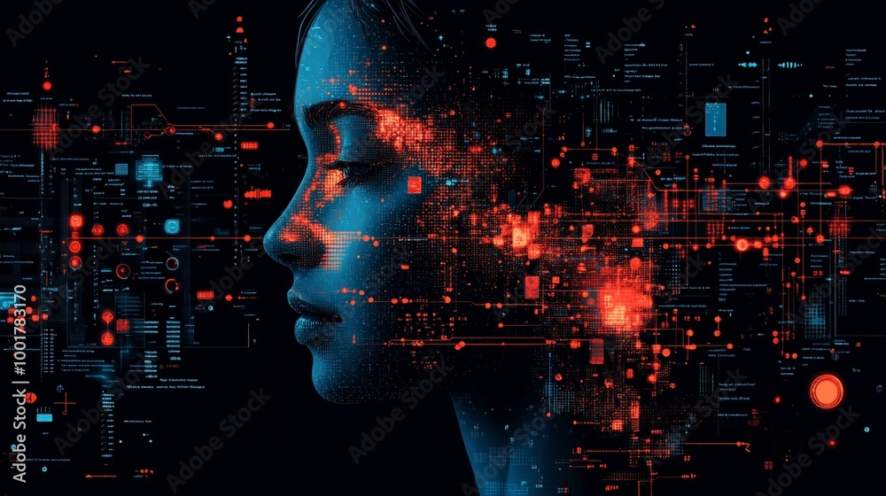 the A graphic explaining how biometric data is processed and matched by algorithms. the A graphic explaining how biometric data is processed and matched by algorithms.
