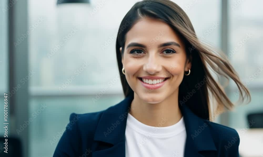 portrait of a smiling business woman portrait of a smiling business woman