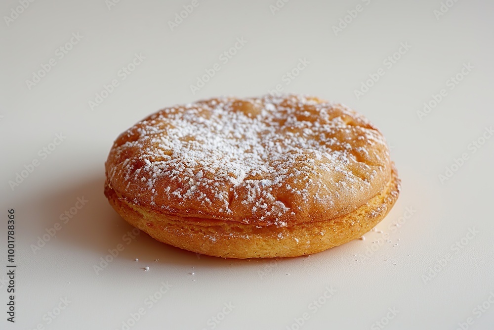 Sugary Donut with Powdered Sugar Sugary Donut with Powdered Sugar