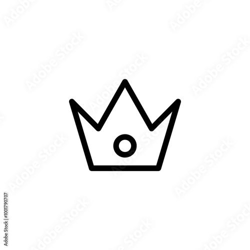 Crown icon premium symbol icon , high quality sign in black color and flat style. web vector icon