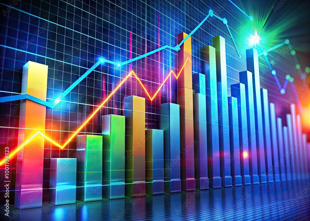 Dynamic Graphs Illustrating Significant Increase in Data Trends for Business and Financial Analysis Dynamic Graphs Illustrating Significant Increase in Data Trends for Business and Financial Analysis