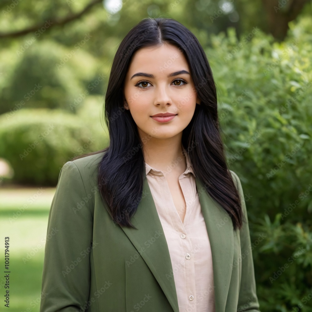 Portrait of a beautiful women wearing formal suit in background of a beautiful park with nature. Portrait of a beautiful women wearing formal suit in background of a beautiful park with nature.