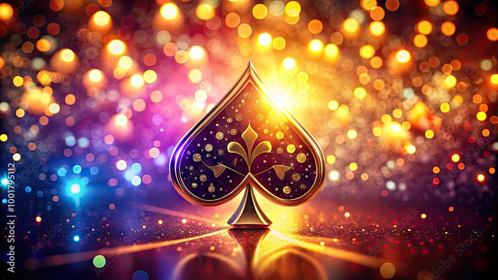 Elegant Ace of Spades Background Design for Playing Cards and Casino ...