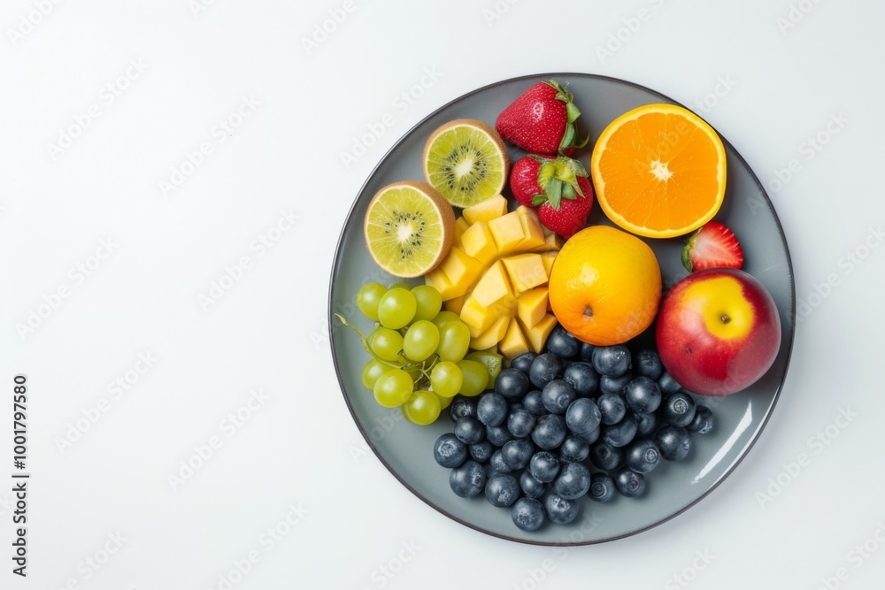 Vibrant Fruit Platter: A Delightful Mix of Freshness