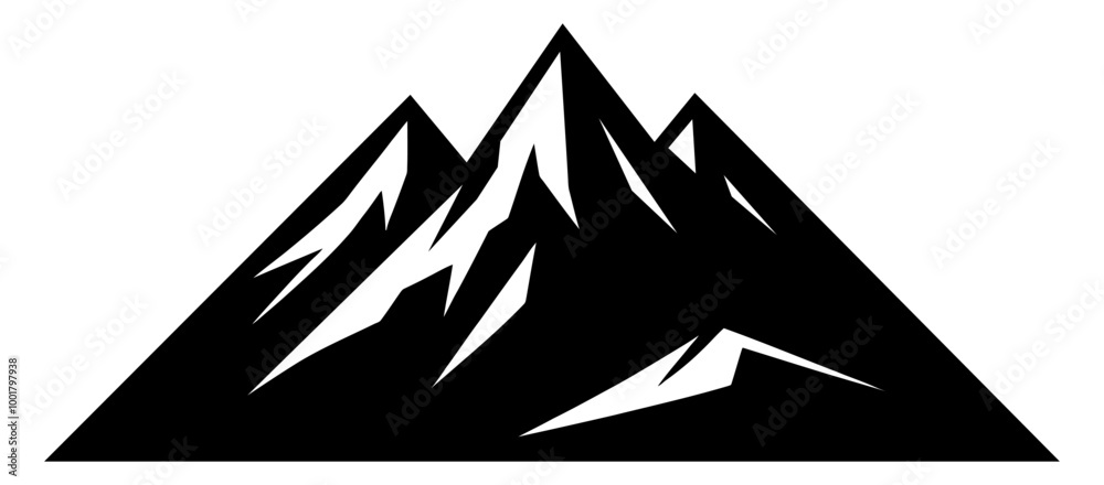 Logo Mountain Vector On white background Logo Mountain Vector On white background