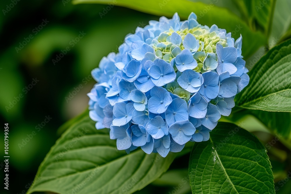 Hydrangea macrophylla flowers in a pot; Brewster, Cape Cod, Massachusetts. Hydrangea macrophylla flowers in a pot; Brewster, Cape Cod, Massachusetts.