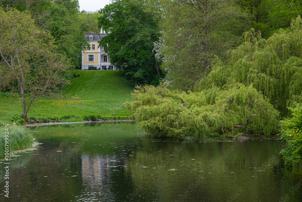 Obraz premium Building in Liselund Park in Denmark