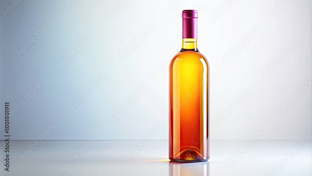 Elegant Wine Bottle on White Background Perfect for Promotions, Menus, and Culinary Presentations Elegant Wine Bottle on White Background Perfect for Promotions, Menus, and Culinary Presentations