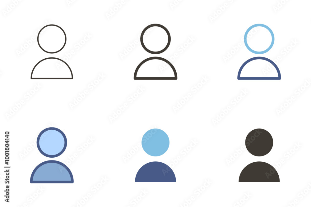 Person avatar vector icon. User, profile, identity. Human and account graphic element Person avatar vector icon. User, profile, identity. Human and account graphic element