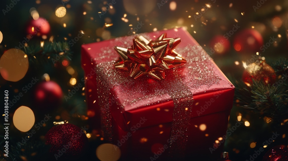 Christmas giftbox. Christmas holiday background Christmas giftbox. Christmas holiday background