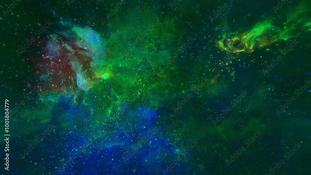 glowing color space nebula particle background glowing color space nebula particle background
