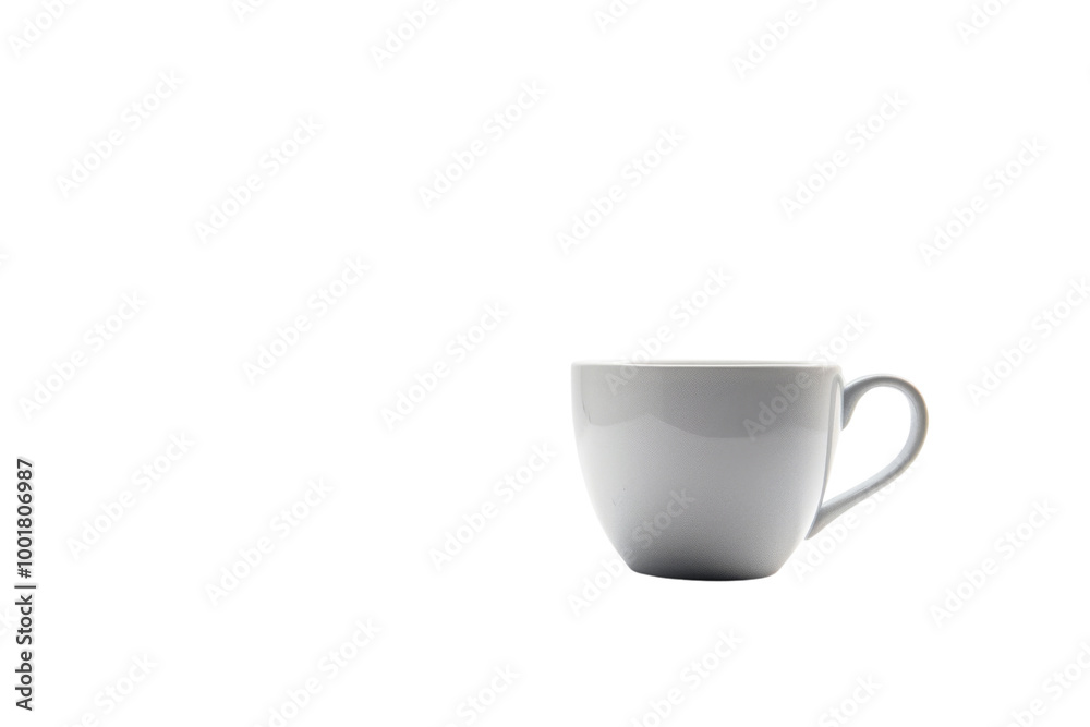 Transparent White Coffee Cup on Black Background Transparent White Coffee Cup on Black Background