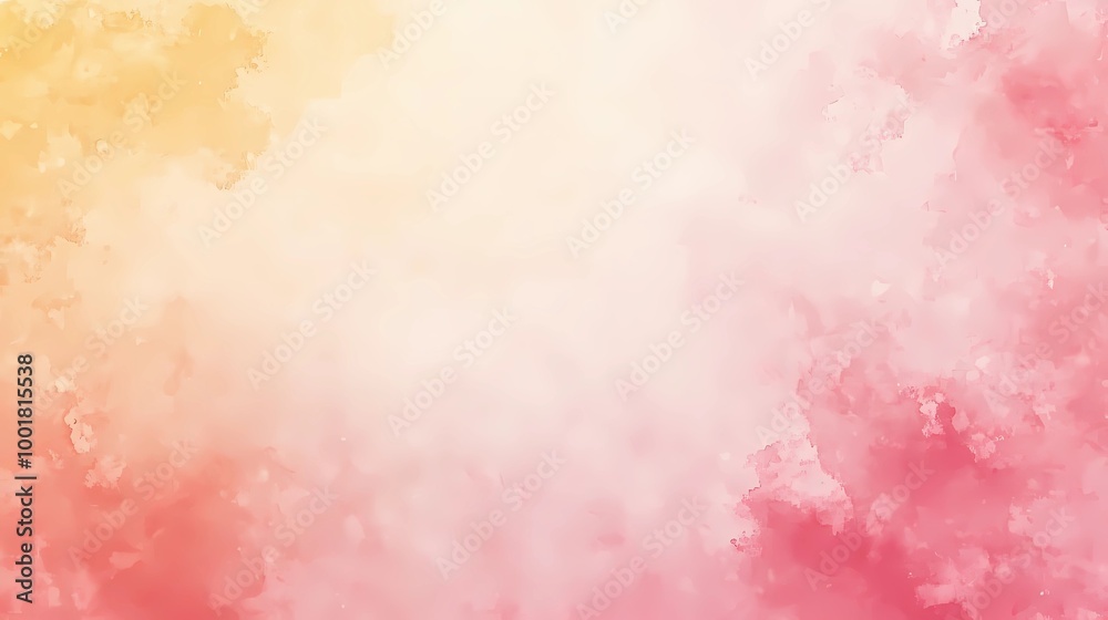 watercolor gradient frame design with copy space, soft yellow, red, and pink colors watercolor gradient frame design with copy space, soft yellow, red, and pink colors