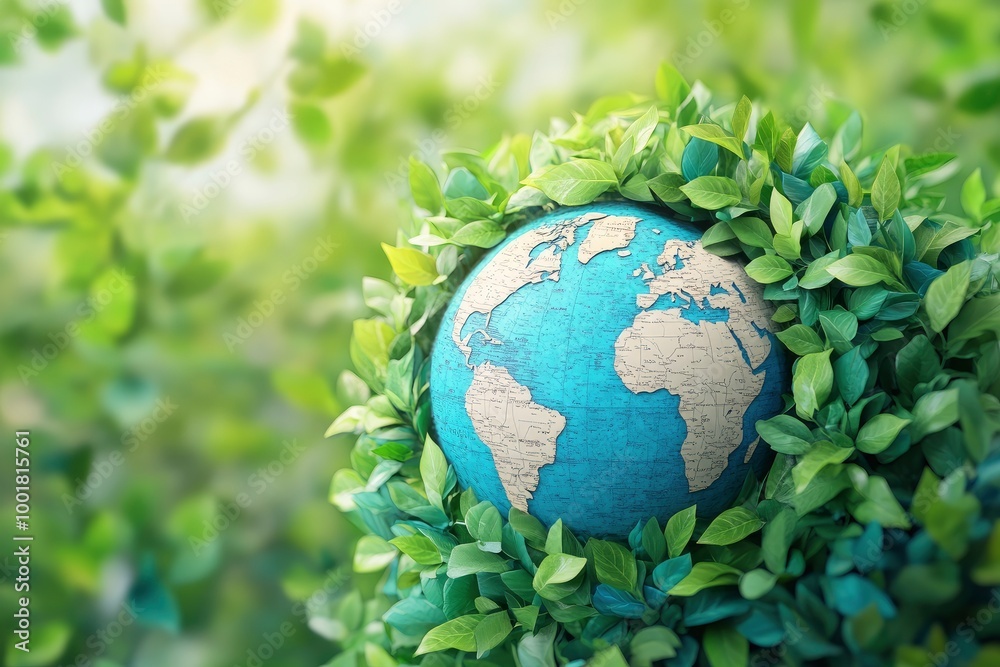 Planet vs. Plastics , Earth day 2024 concept 3d tree background. Ecology concept. Design with globe map drawing and leaves isolated on white background. with generative ai Planet vs. Plastics , Earth day 2024 concept 3d tree background. Ecology concept. Design with globe map drawing and leaves isolated on white background. with generative ai