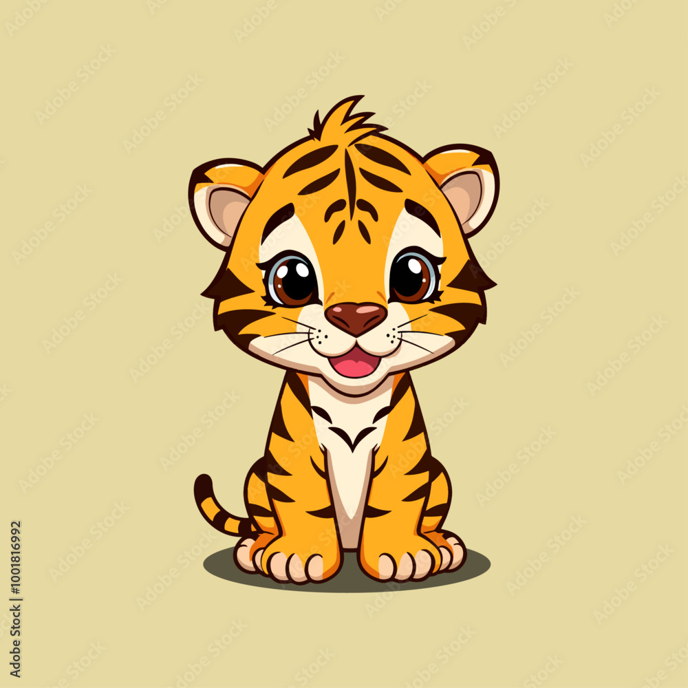 Cute Baby Tiger Illustration Vector for Kids and Wildlife Themes Vector PNG Transparent Nursery Cutout Clipart Digital Planner Sticker Cute Baby Tiger Illustration Vector for Kids and Wildlife Themes Vector PNG Transparent Nursery Cutout Clipart Digital Planner Sticker
