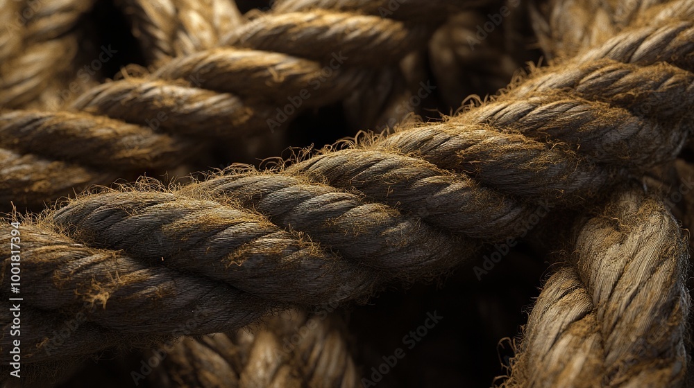 Close Up Macro Photography of a Woven Rope Texture Close Up Macro Photography of a Woven Rope Texture