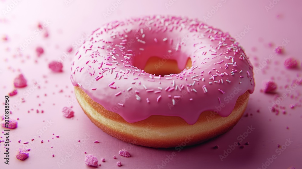 Pink donuts. Food background Pink donuts. Food background