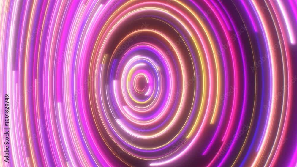 Futuristic Cyber Glowing Neon Rings Spinning Abstract Data Concept - 4K Seamless VJ Loop Motion Background Animation Futuristic Cyber Glowing Neon Rings Spinning Abstract Data Concept - 4K Seamless VJ Loop Motion Background Animation