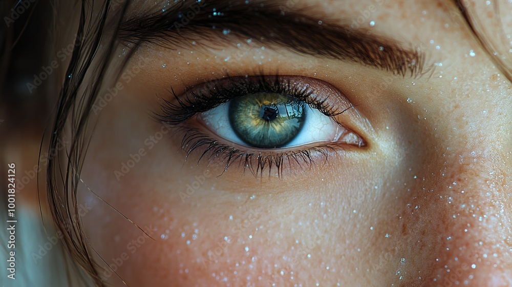 Close Up of a Captivating Green Eye Close Up of a Captivating Green Eye