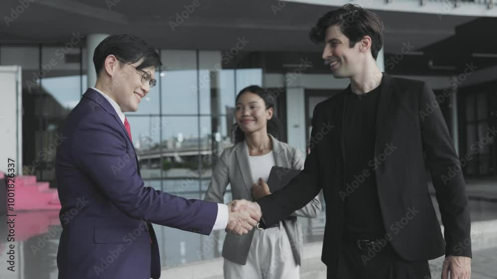 business people shaking hands and make business deal business people shaking hands and make business deal