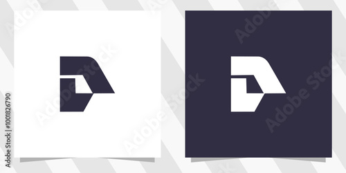 letter d logo design vector