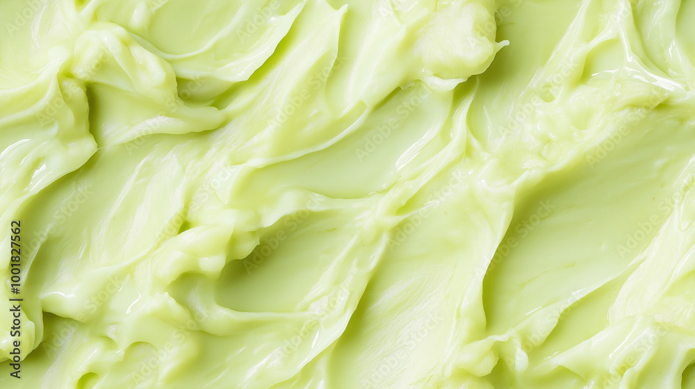 a close-up, top-down view, texture background of cabbage puree spread across the entire frame, featuring its pale green color and smooth texture a close-up, top-down view, texture background of cabbage puree spread across the entire frame, featuring its pale green color and smooth texture