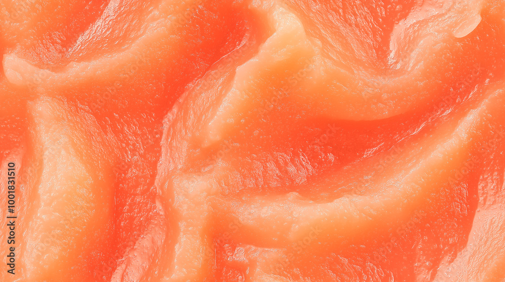 a close-up, top-down view, texture background of grapefruit jam spread across the entire frame, filling the image with its rosy pink color and smooth texture a close-up, top-down view, texture background of grapefruit jam spread across the entire frame, filling the image with its rosy pink color and smooth texture