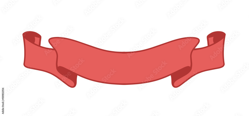 Illustration of banner ribbon isolated Illustration of banner ribbon isolated