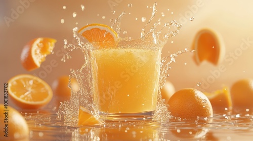 Orange juice. Food background