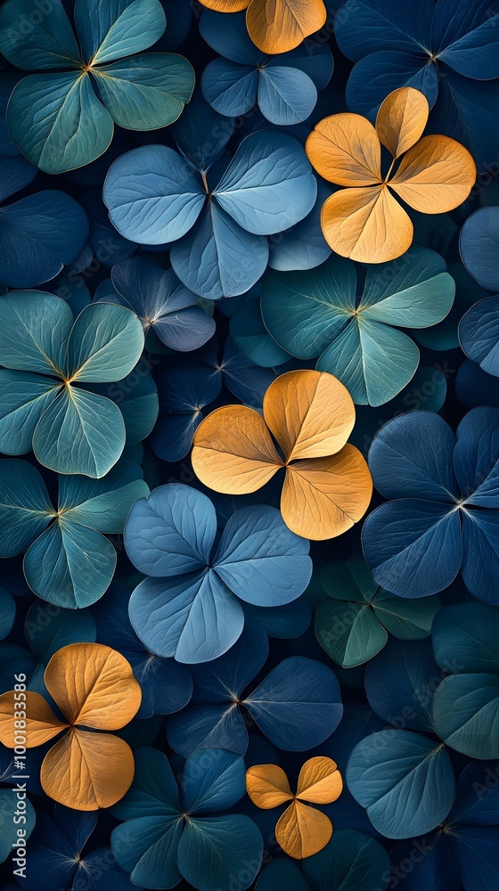 Lush Clover Leaves Creating an Eye-Catching Green Natural Pattern for Artwork image Lush Clover Leaves Creating an Eye-Catching Green Natural Pattern for Artwork image