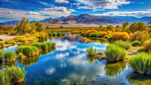 Scenic view of Las Vegas National Wildlife Refuge showcasing diverse flora and serene landscapes