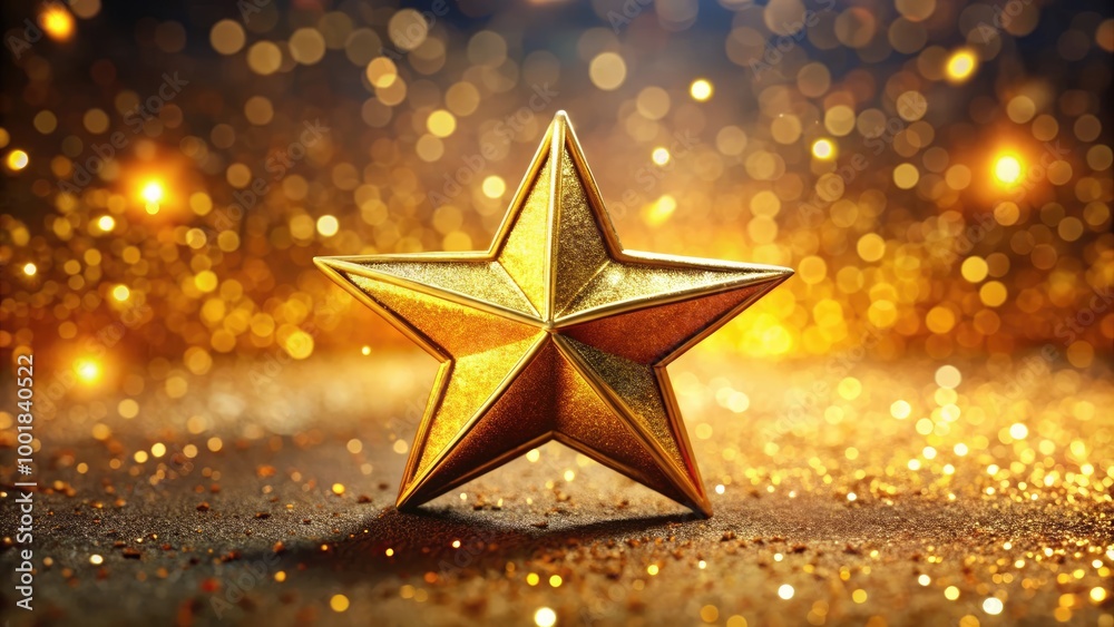 Shimmering Gold Star on a Soft Background Symbolizing Success, Achievement, and Celebration Moments Shimmering Gold Star on a Soft Background Symbolizing Success, Achievement, and Celebration Moments