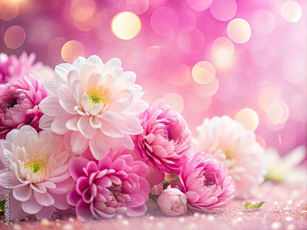 Obraz premium Soft and Serene Pink and White Background Ideal for Elegant Designs and Creative Projects