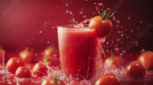 Tomato juice. Premium food background