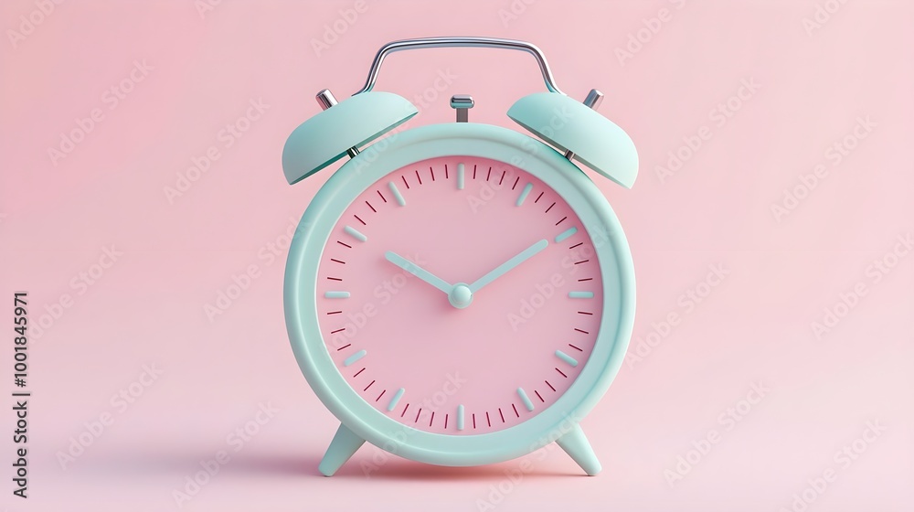 Pastel Pink Alarm Clock