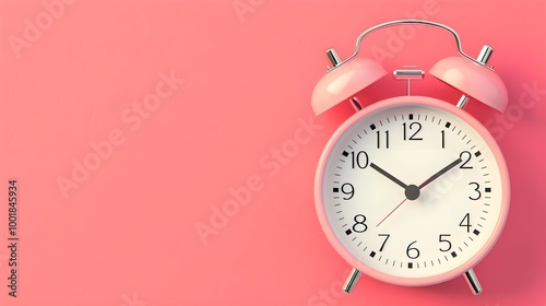 Pink Alarm Clock Minimalist