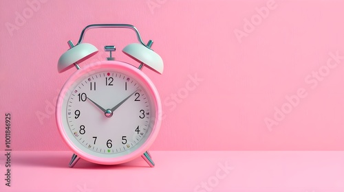 Pink Alarm Clock Minimalist